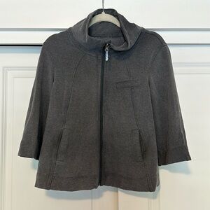 VTG Lululemon Full Zip 3/4 Sleeve Thick Sweater Jacket
